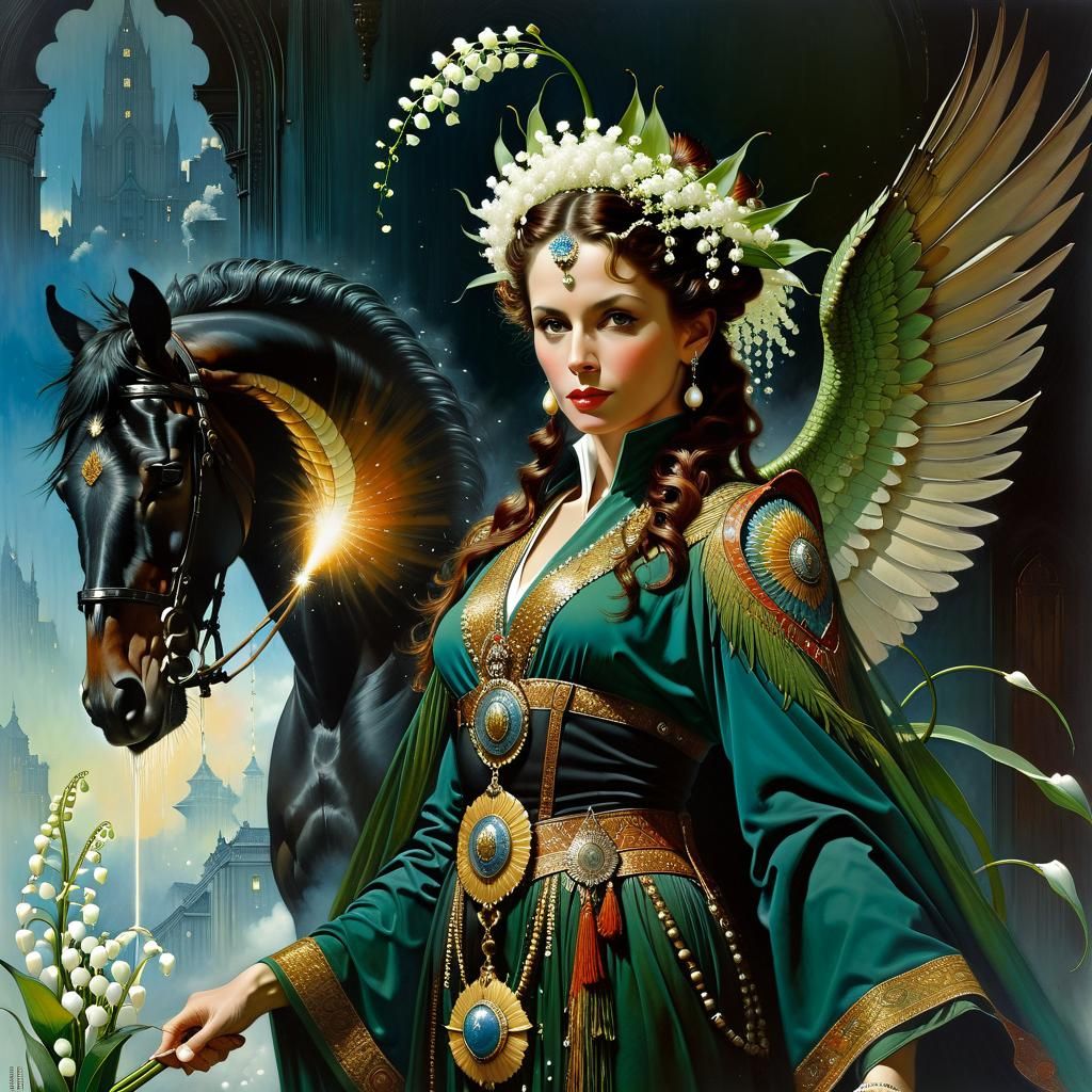 Magical Phenomenon Illustration as Watercolor Painting