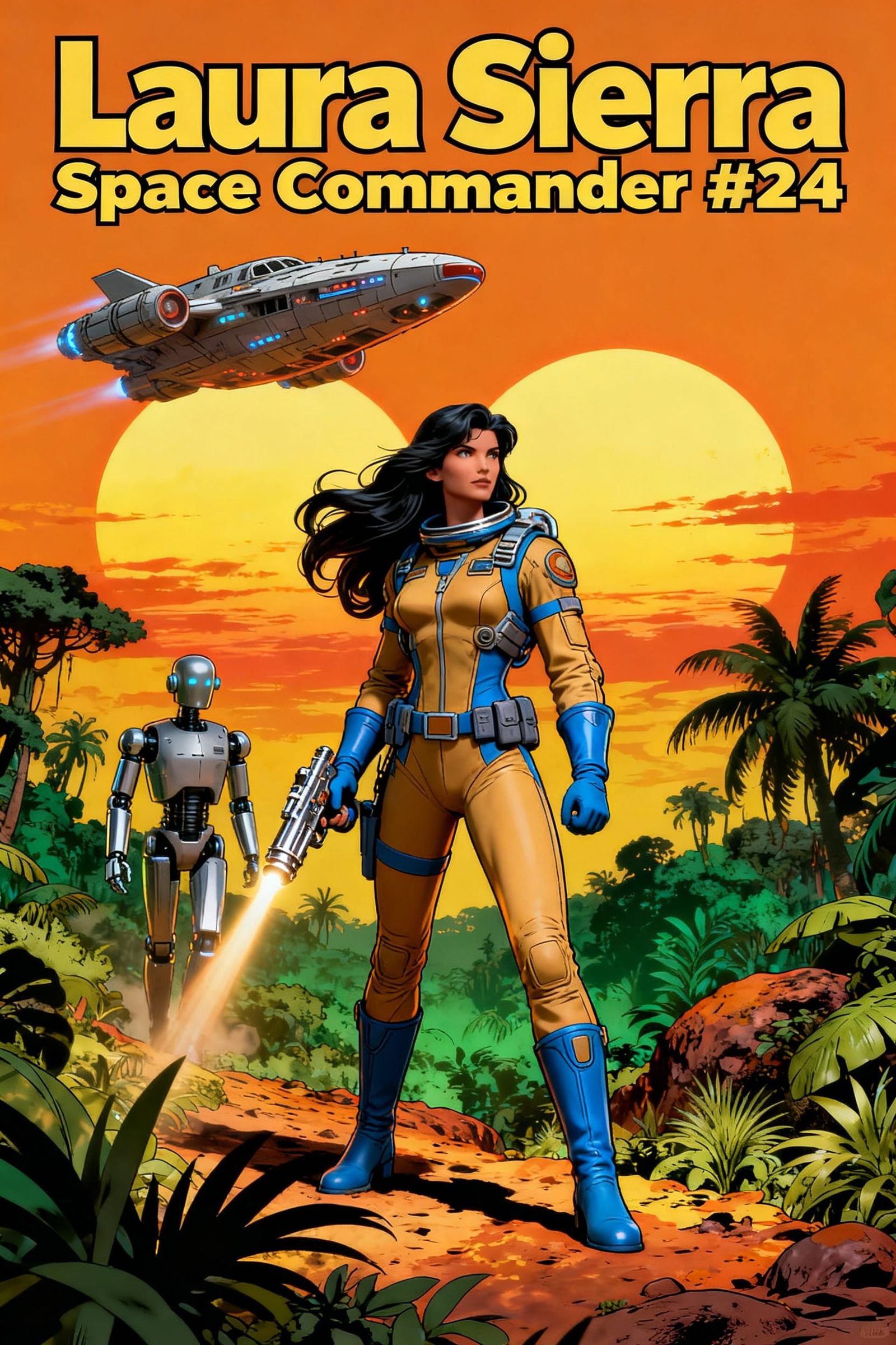 Laura Sierra Space Commander in Jungle Planet Battle