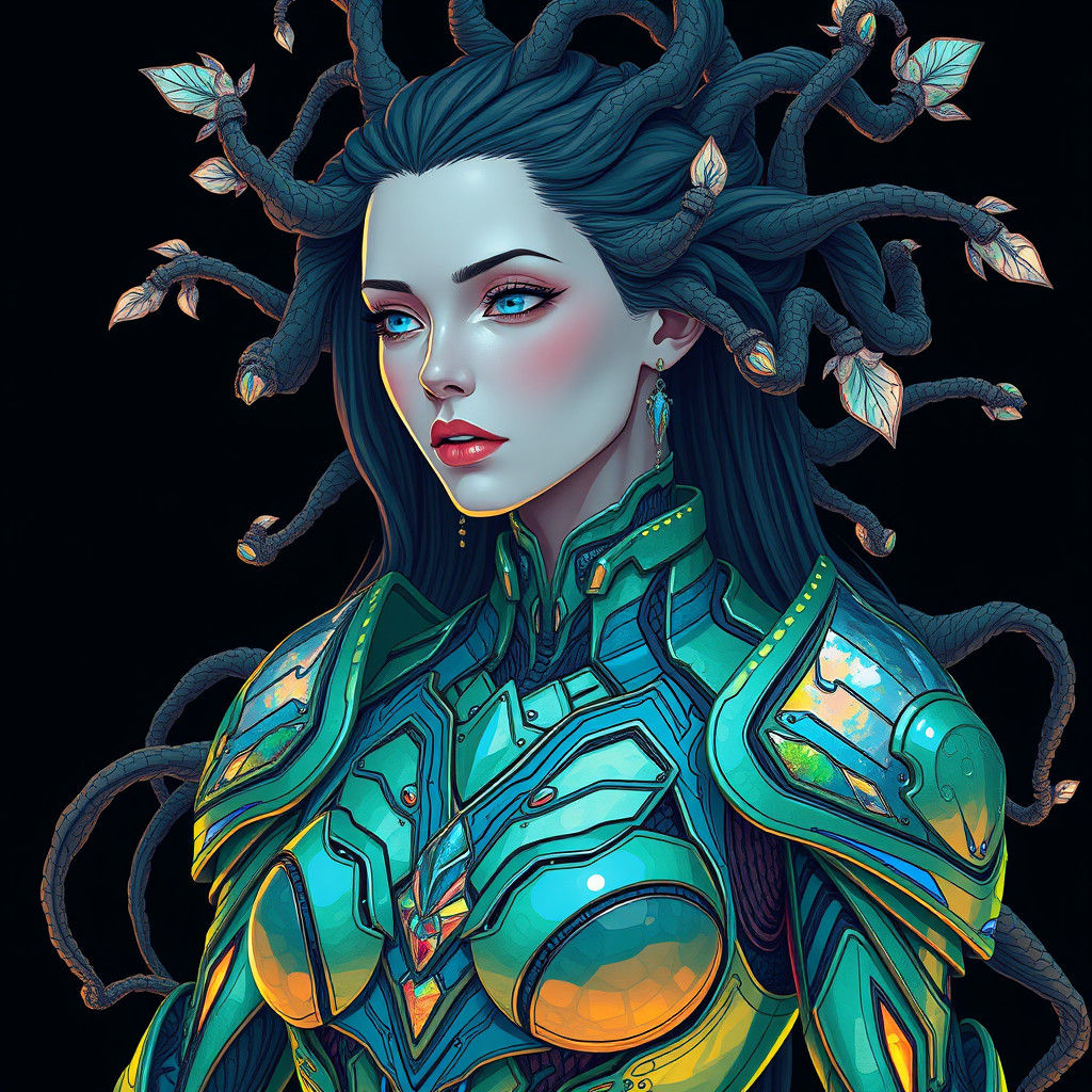 Alien Symbiosis: Fauvist Art Nouveau Armor