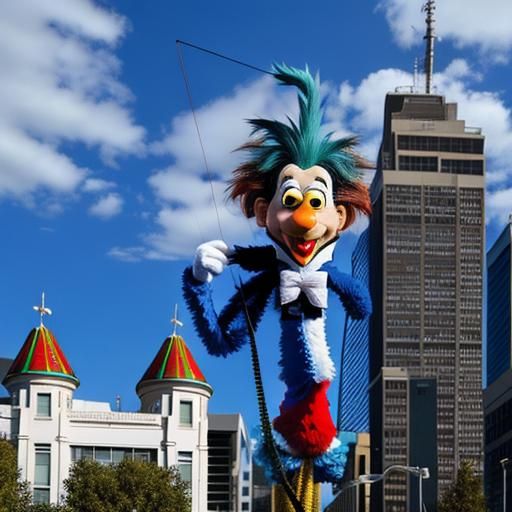 Detailed 3D Dr. Seuss Puppet Rendering