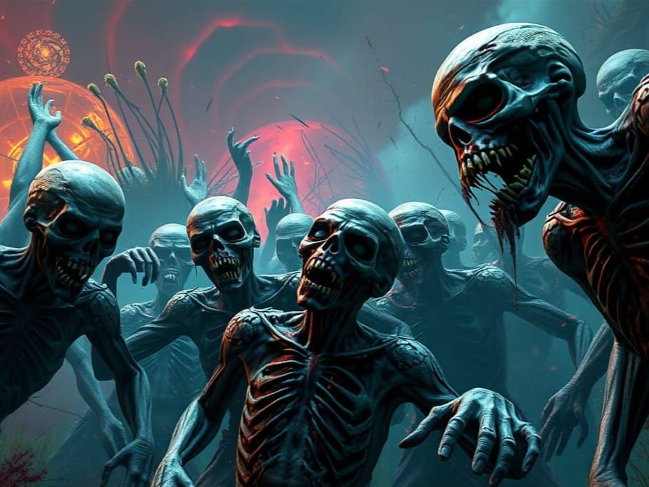 Zombie Prom Night Detailed Matte Painting