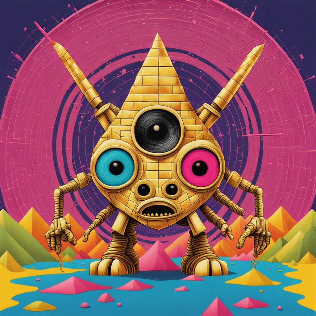 Marshmallowpunk Creature: A Massurrealist Album Cover