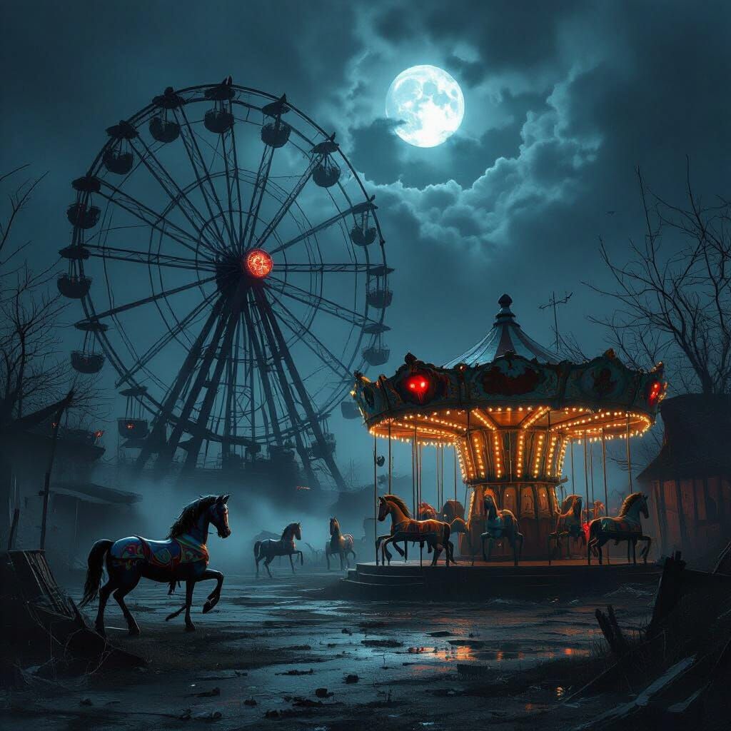 Spooky Abandoned Carnival Becomes Villain's Secret Lair