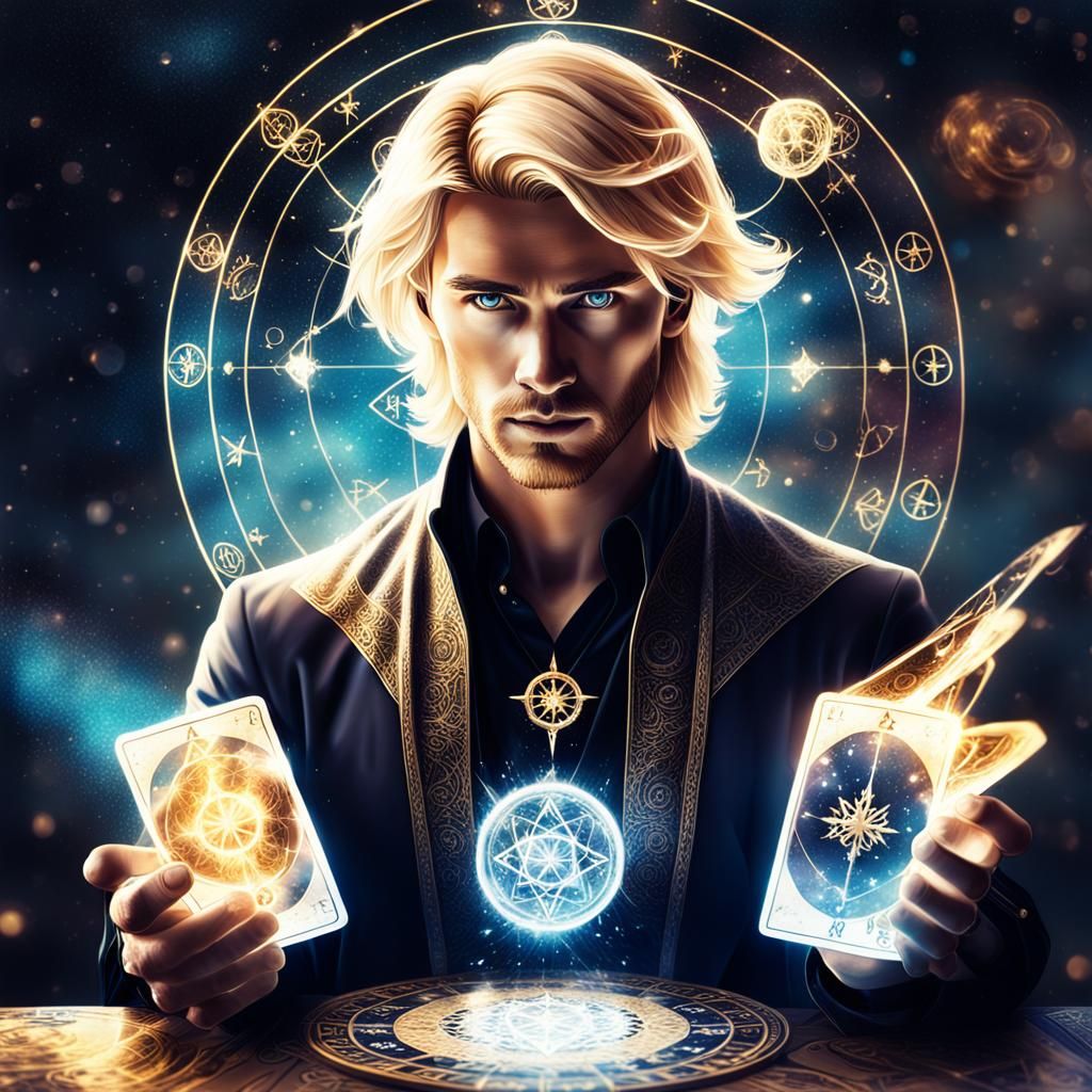 Blond tarot male