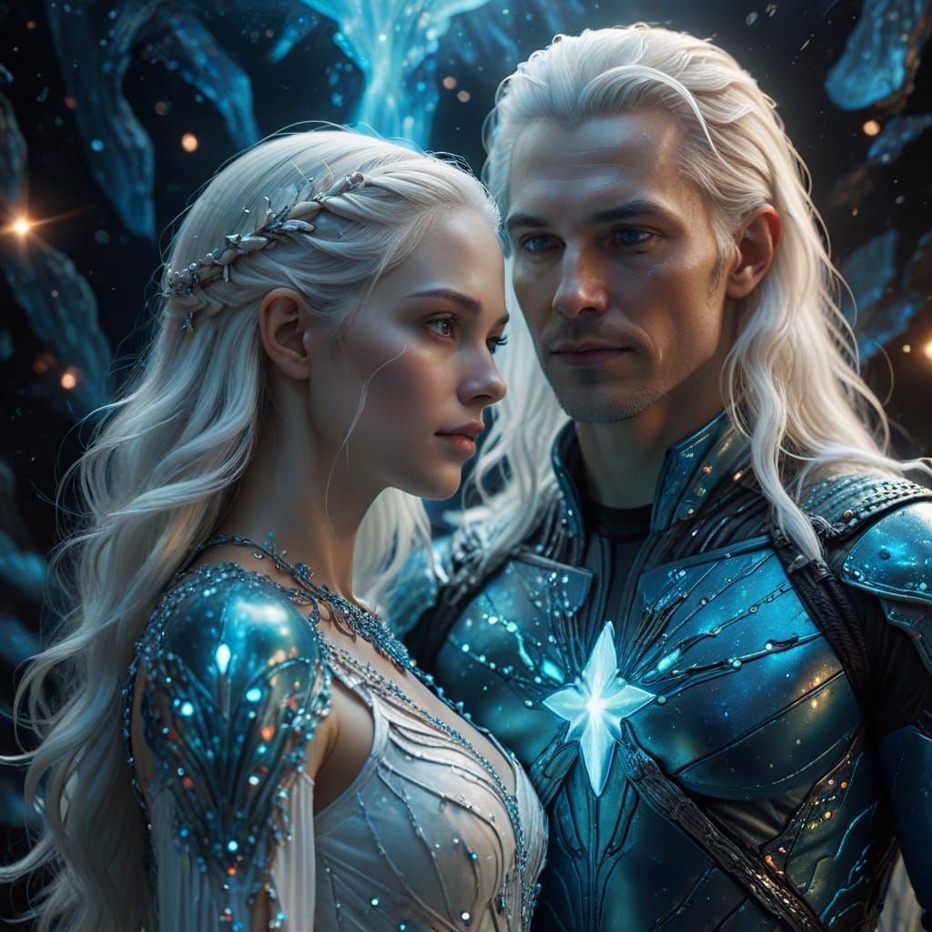 Starman's First Encounter: Hyperrealistic Digital Art