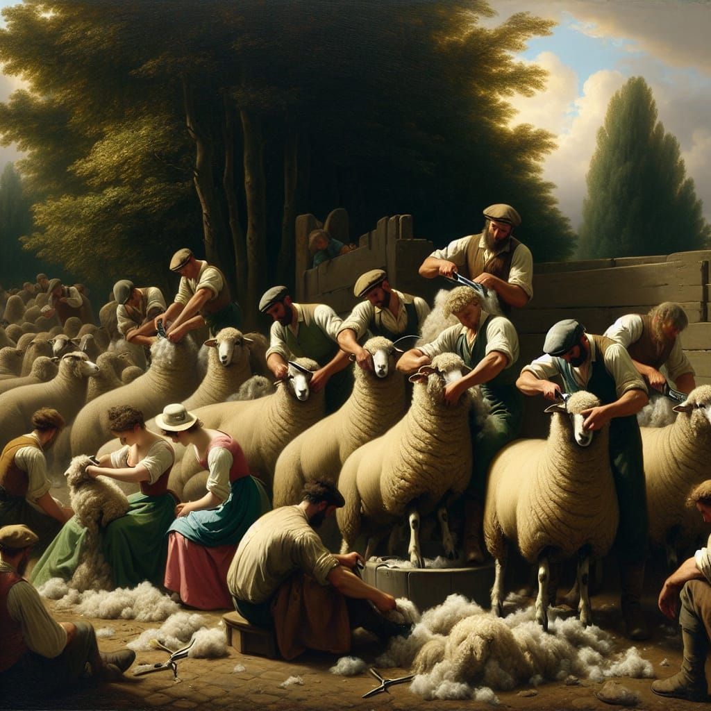 Shearing of the Humans: A Pastoral Role Reversal