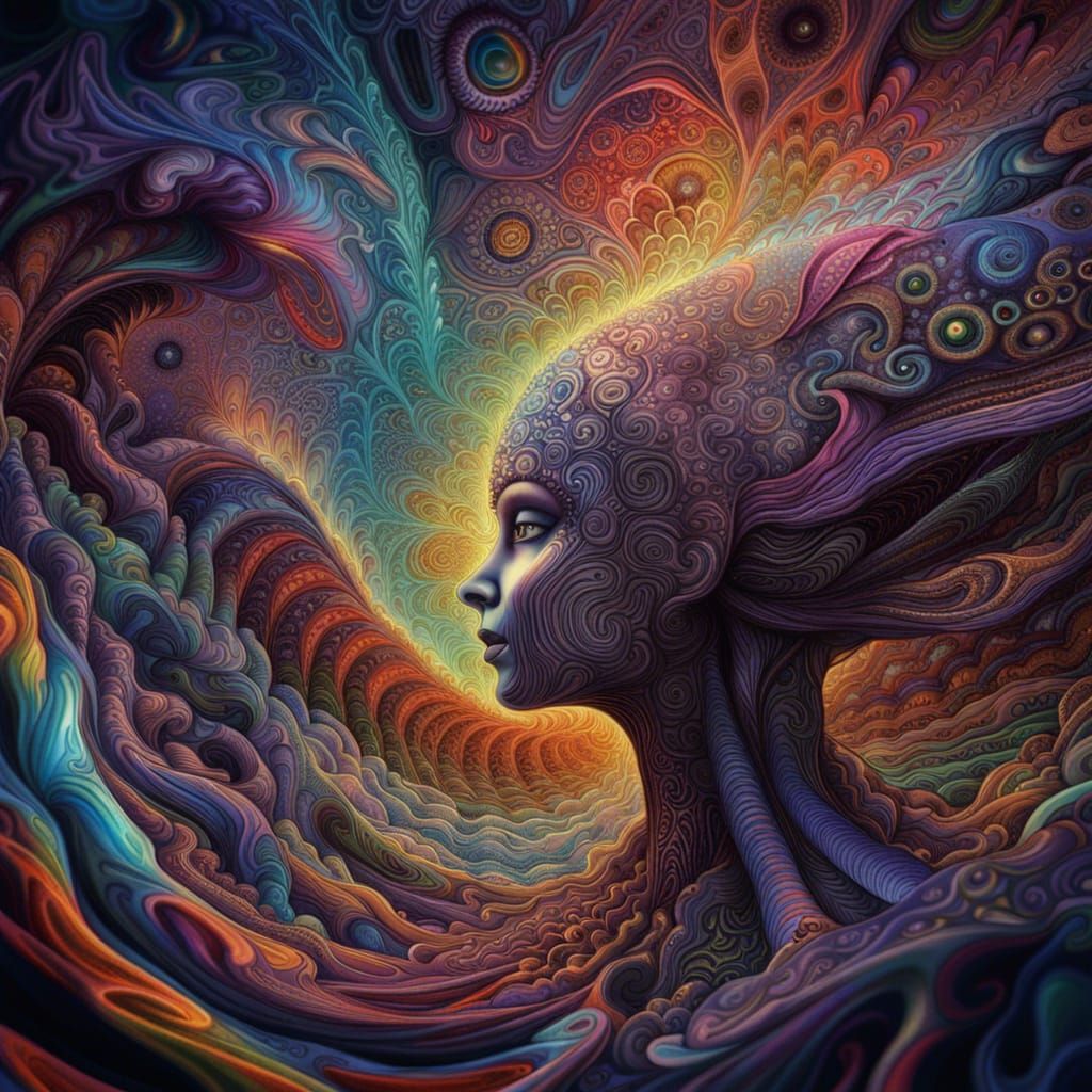 Psychedelic Lucy in the Sky with Diamonds