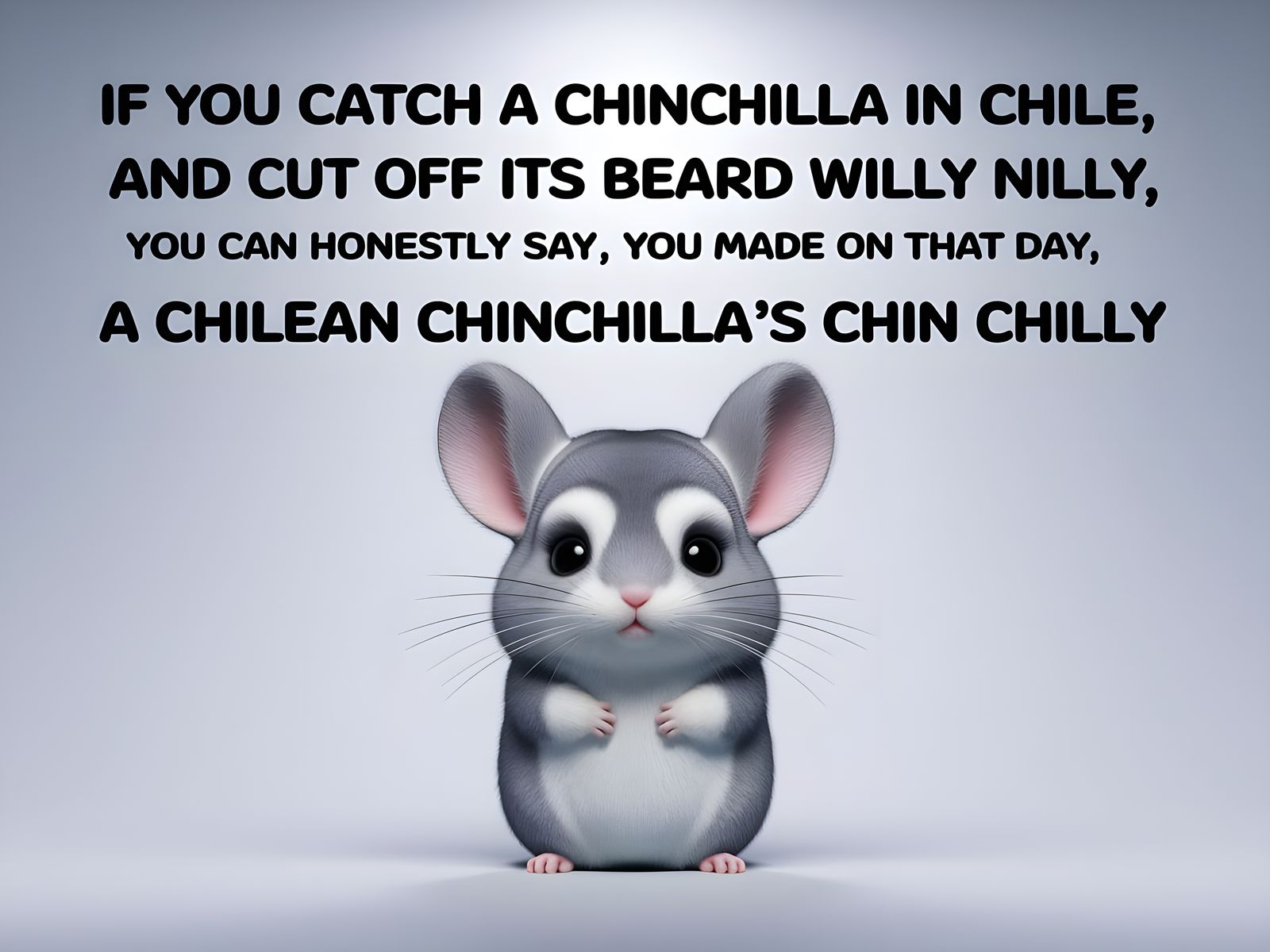 Chilean Chinchilla's Chin Chilly in Limerick