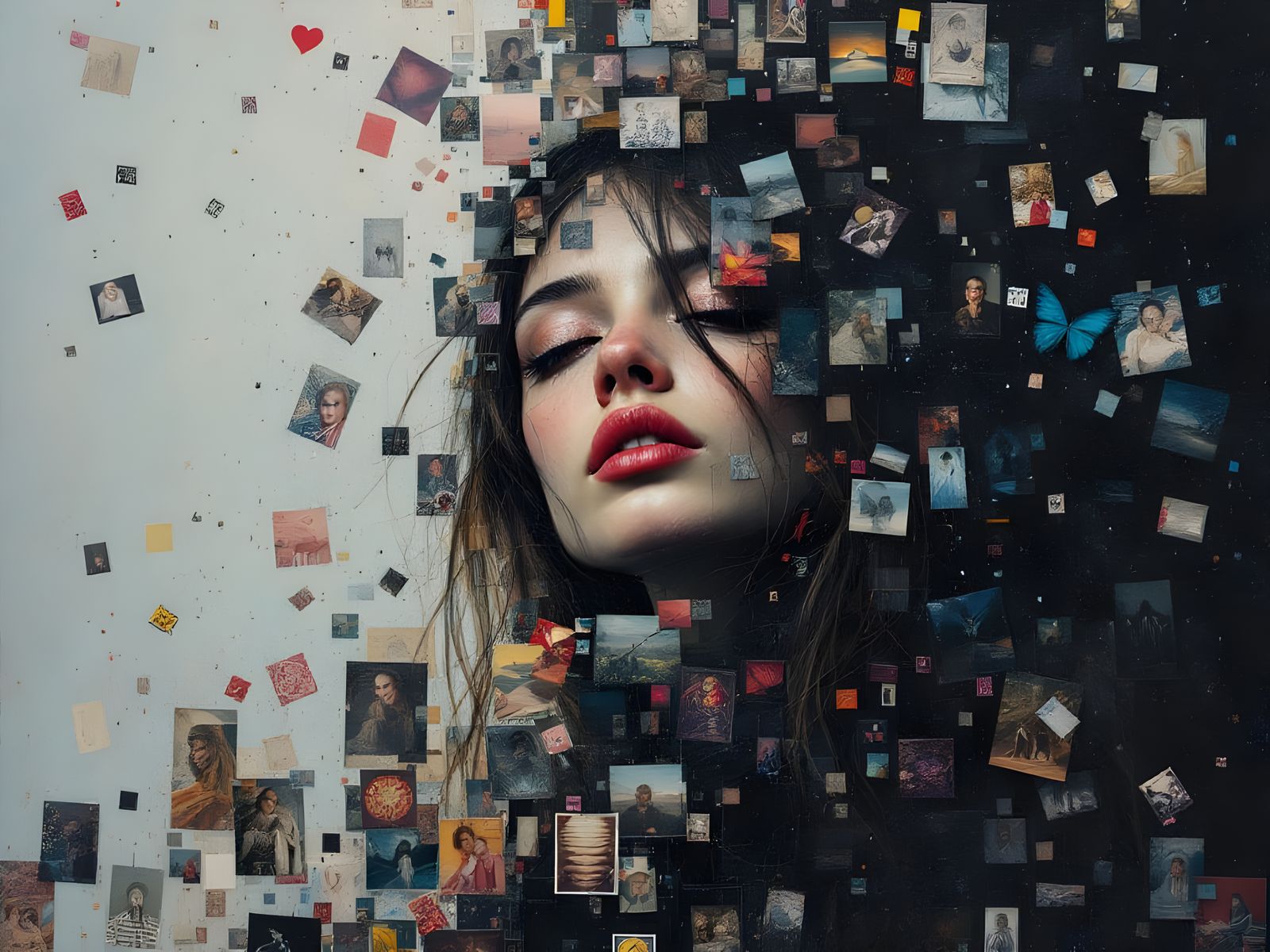 Surreal Portrait in Dreamlike Harmony