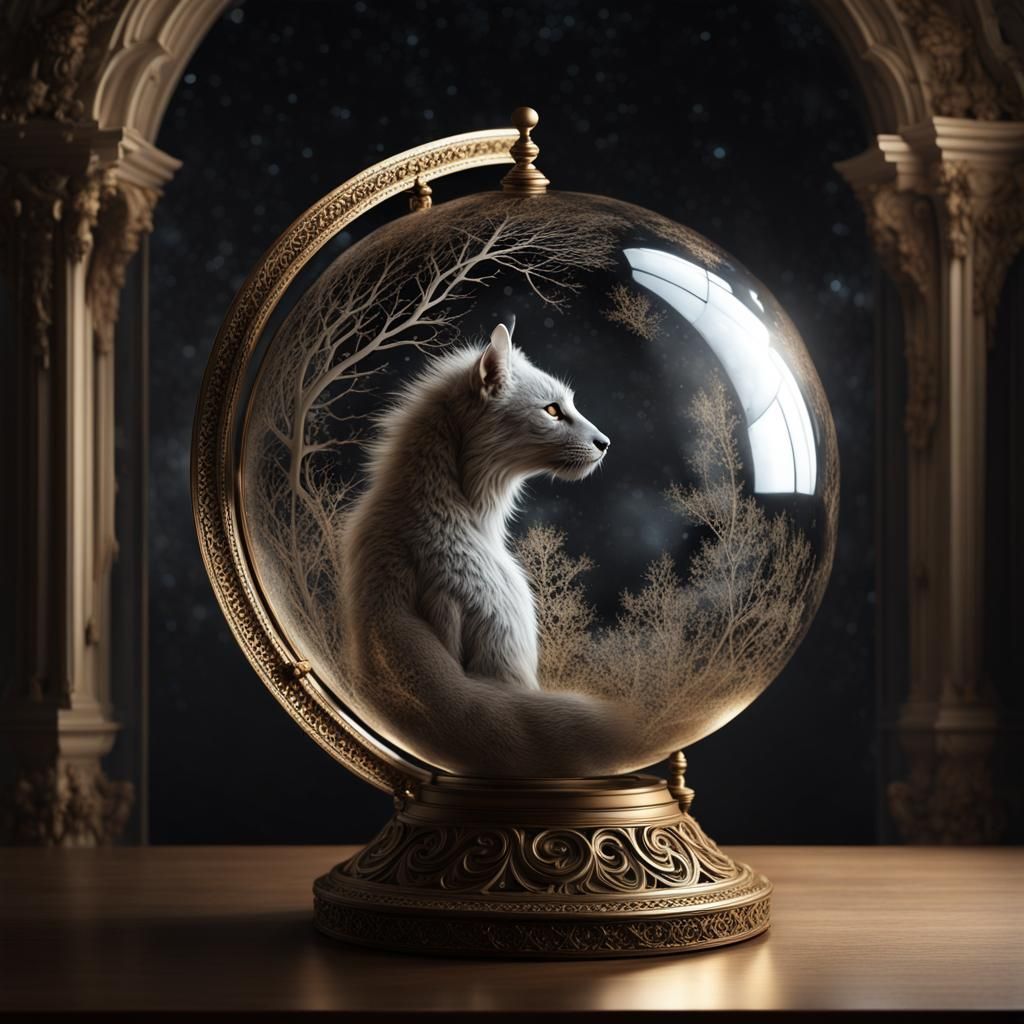 Creature in Globe: Photorealistic CGI VFX Art