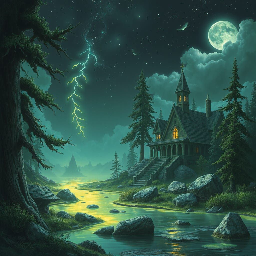 Bioluminescent Folklore Fantasy