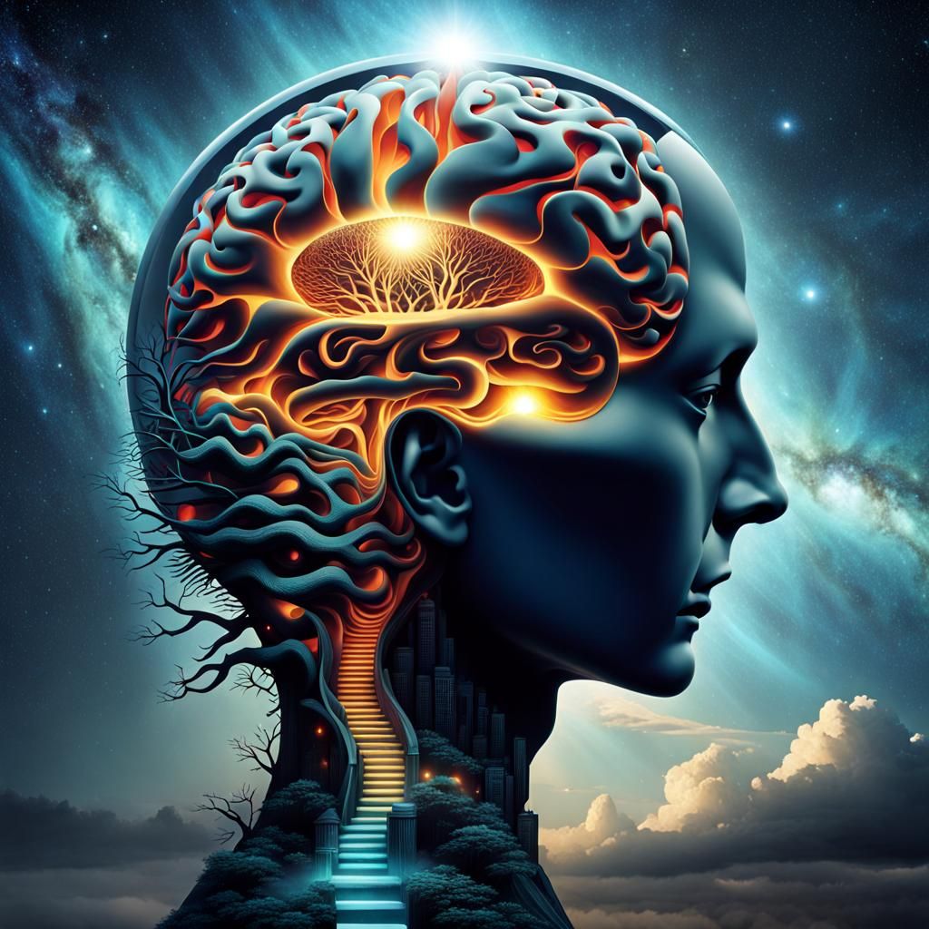 Surreal Mindscape: Nested Dimensions of Consciousness