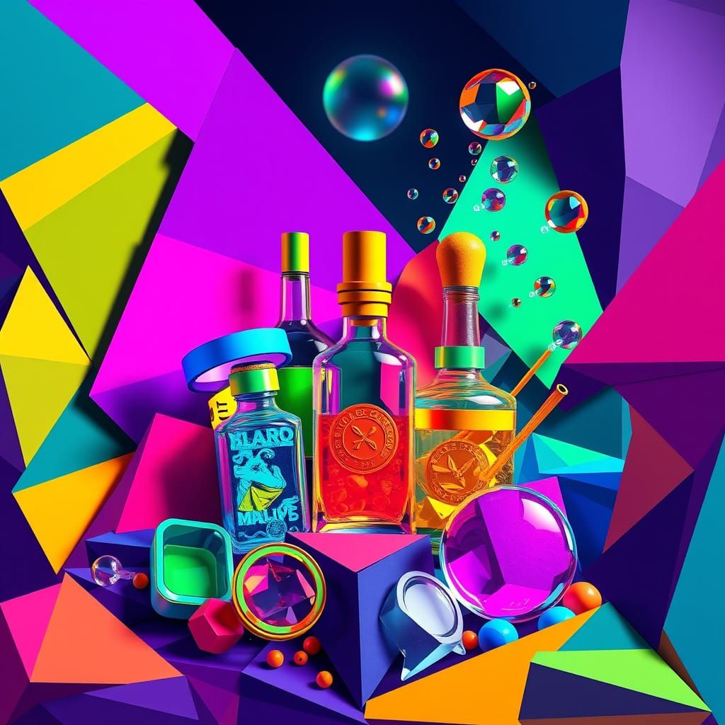 Vibrant Desires in Cubist Geometry