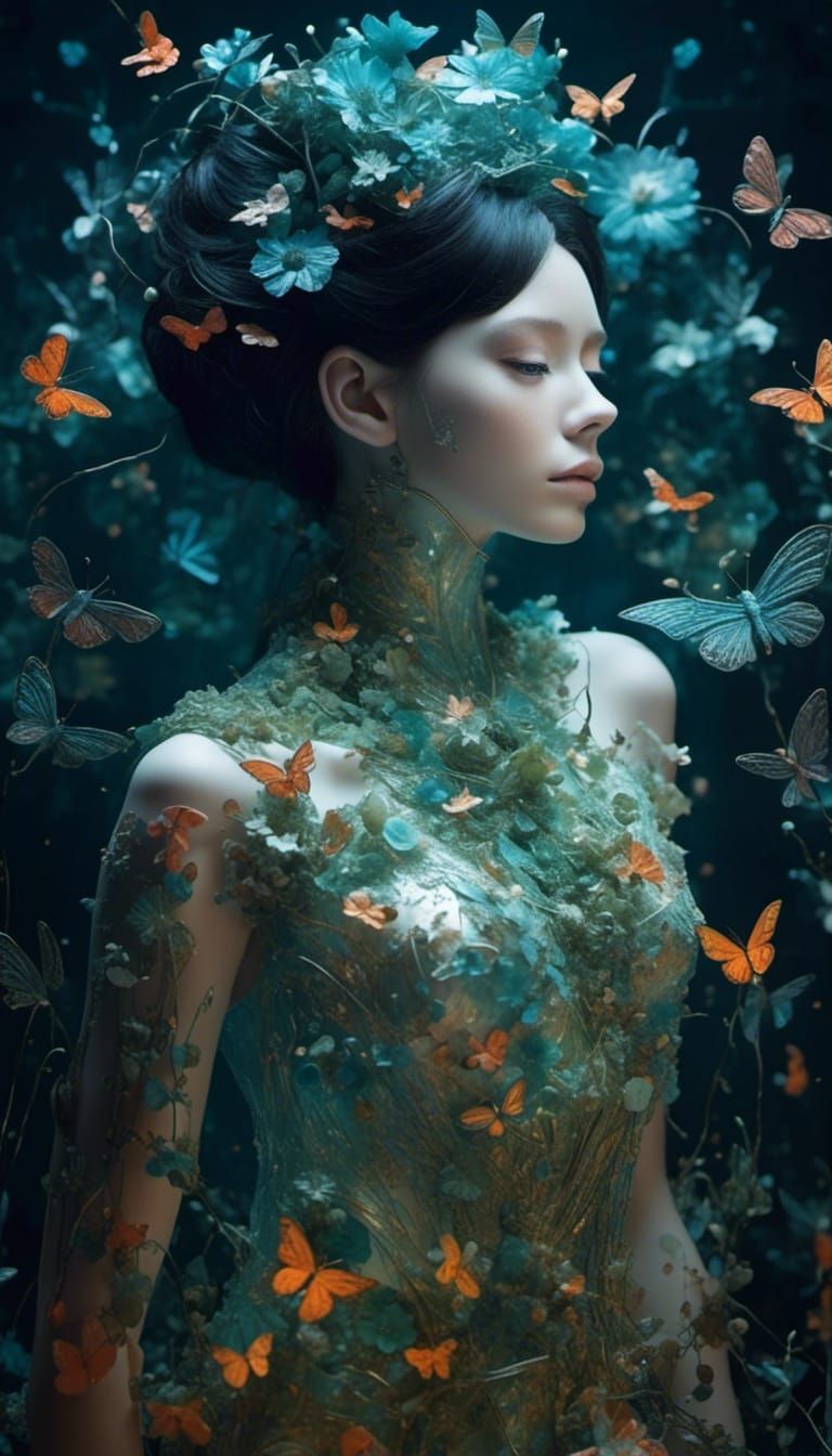 <lora:eye:1.0> a grand, neoclassical room filled with forest...