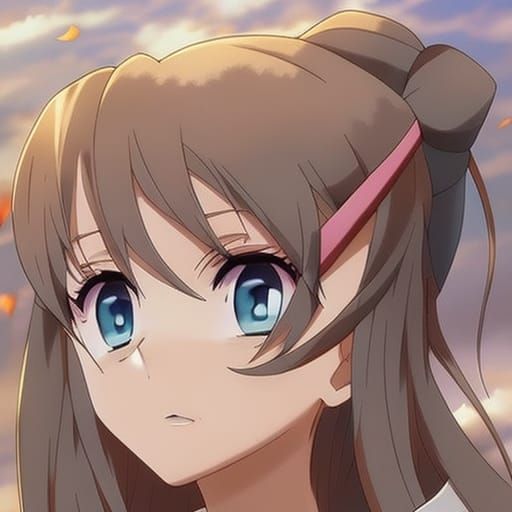 Anime Character in Studio Ghibli Style Splash Art