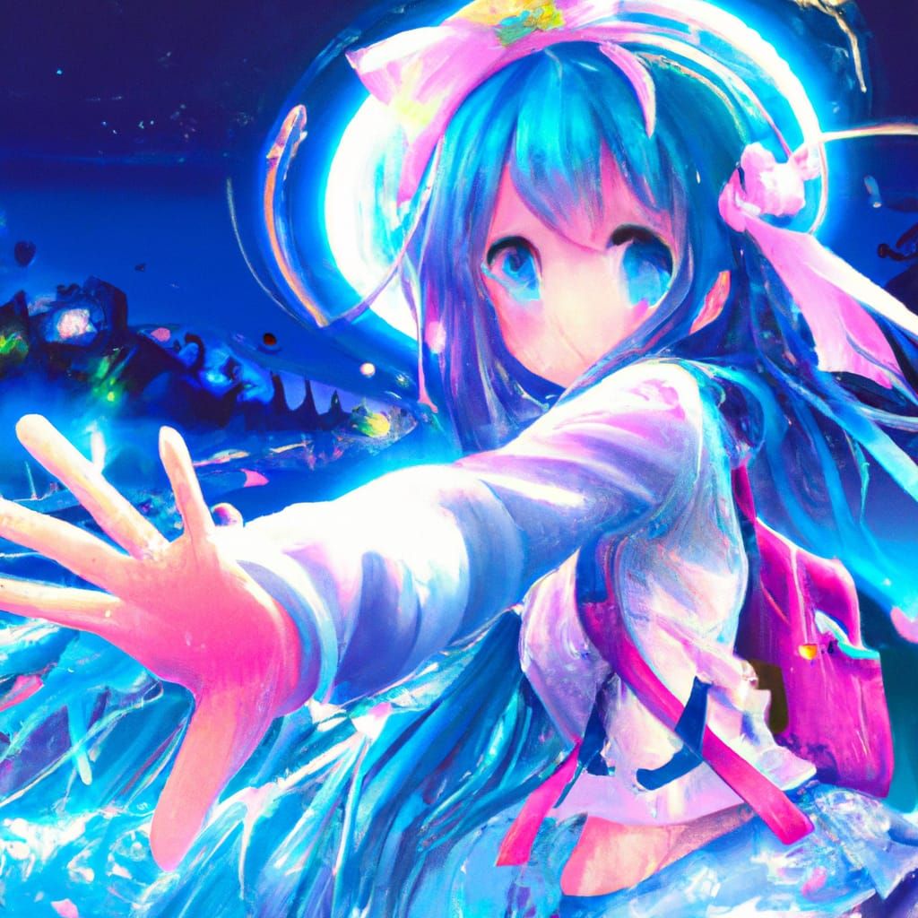 Anime Style Digital Art Key Visual