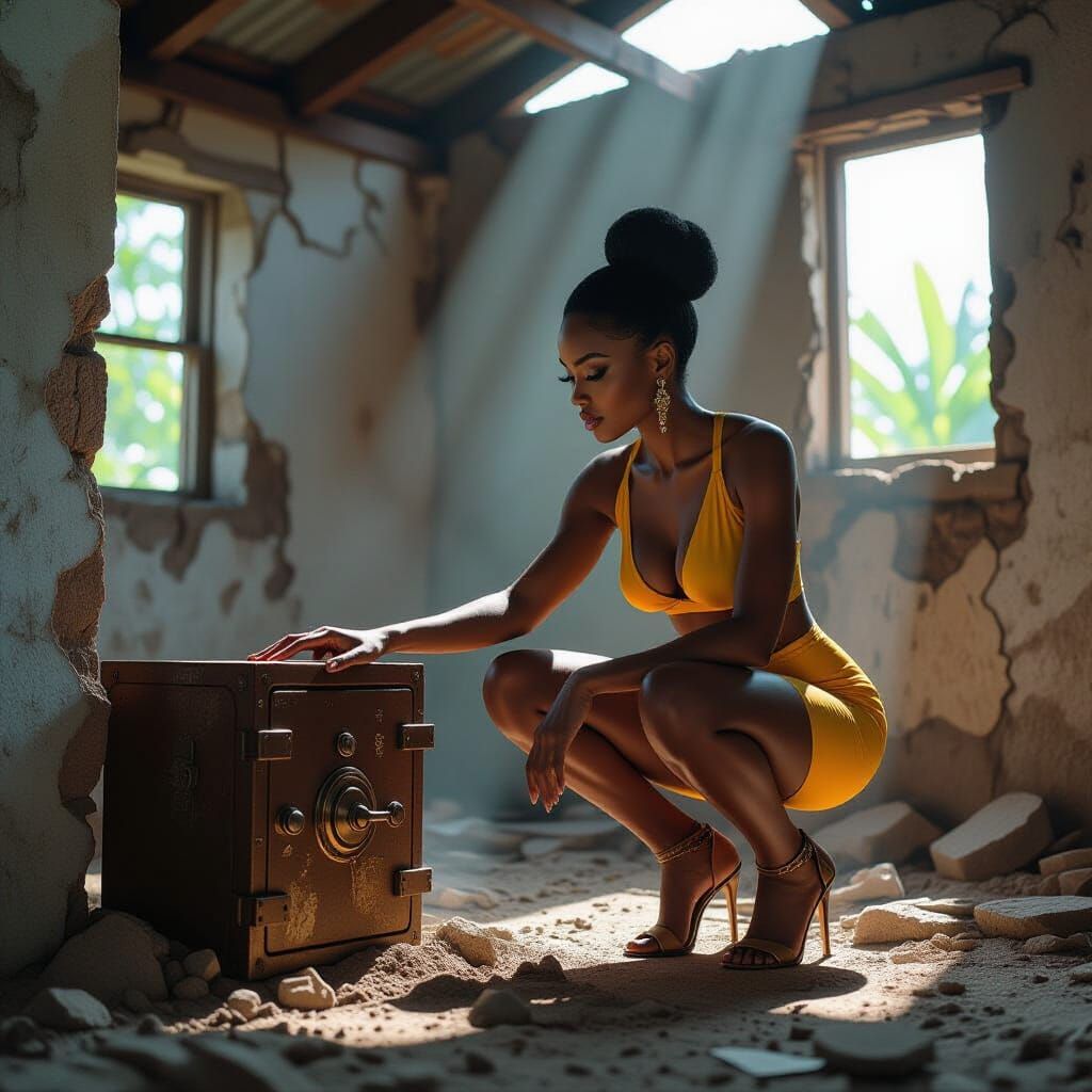 Glamorous Billionaire Unearths Rusted Safe in Derelict Cotta...