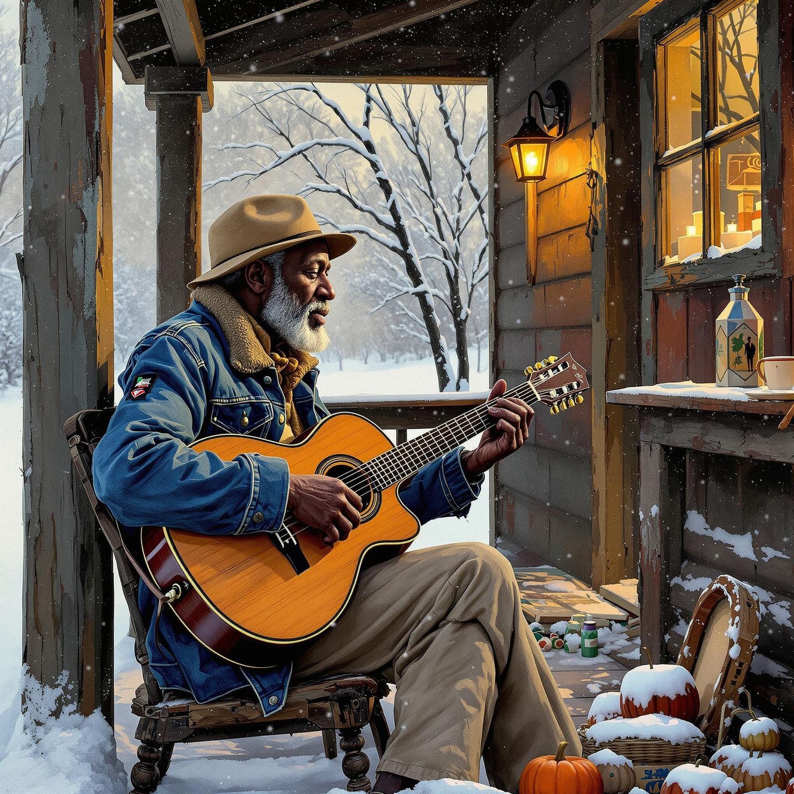 Elderly Man's Winter Blues: Slide Guitar Serenade