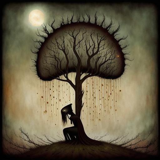 Surreal Image of Despair and Anguish