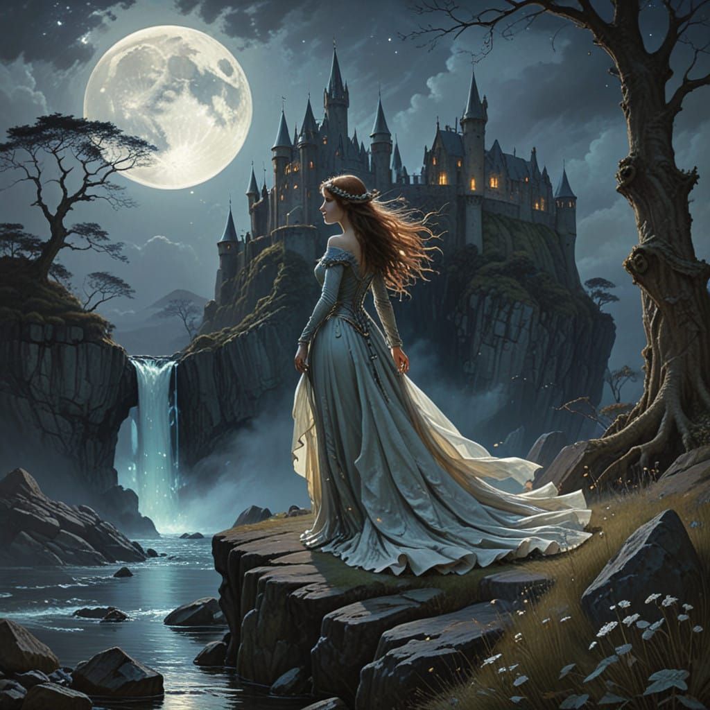 Majestic Princess Under Three Full Moons