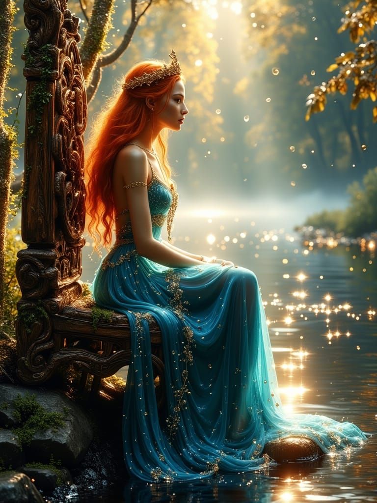 Regal Forest Elf Princess in Hyper-Realistic Splendor