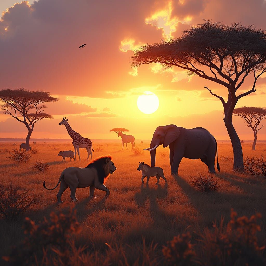 Majestic African Savannahs Unspoiled by Human Presence