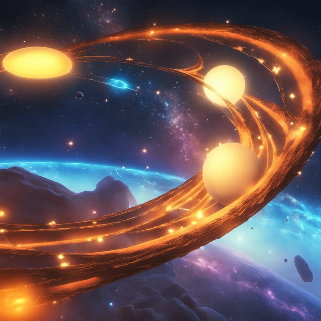 Cosmic Star Bridge Between Planets in Unreal Engine
