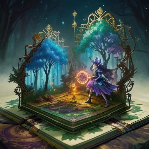 Magical Forest with Fairies as Splash Art