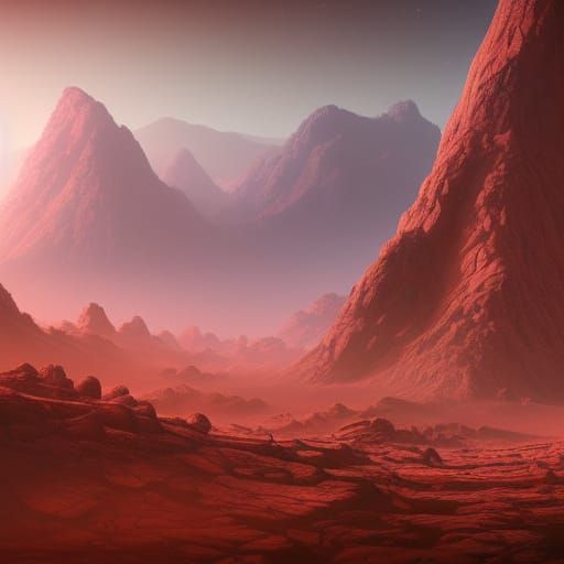 Lush Mars Fantasy Concept Art in 8K
