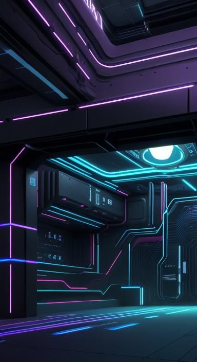 Cyberpunk Phone Cover with 3D Circuit Design