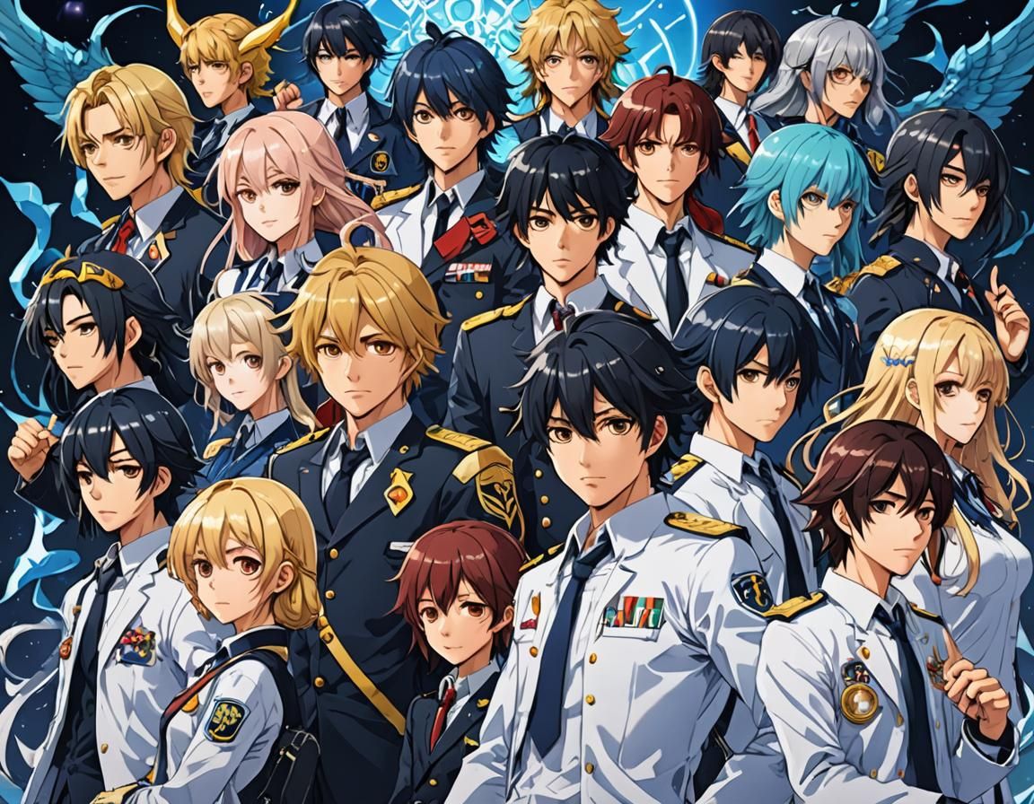 Anime-Style Odd Bod God Squad in Hyperdetail