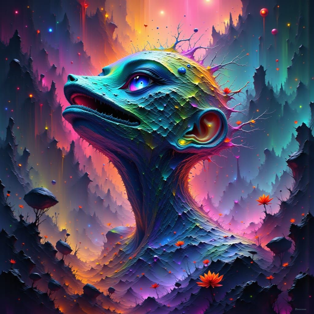 Fantastical Matte Painting with Deep Color