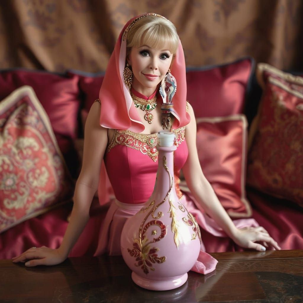 Portrait of Young Woman as I Dream of Jeannie