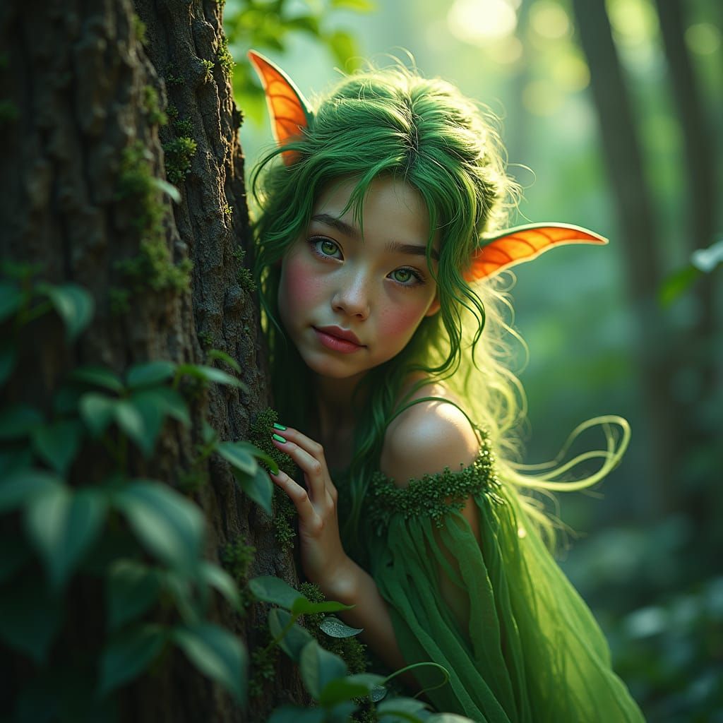 Ethereal Forest Sprite in Enchanted Realm