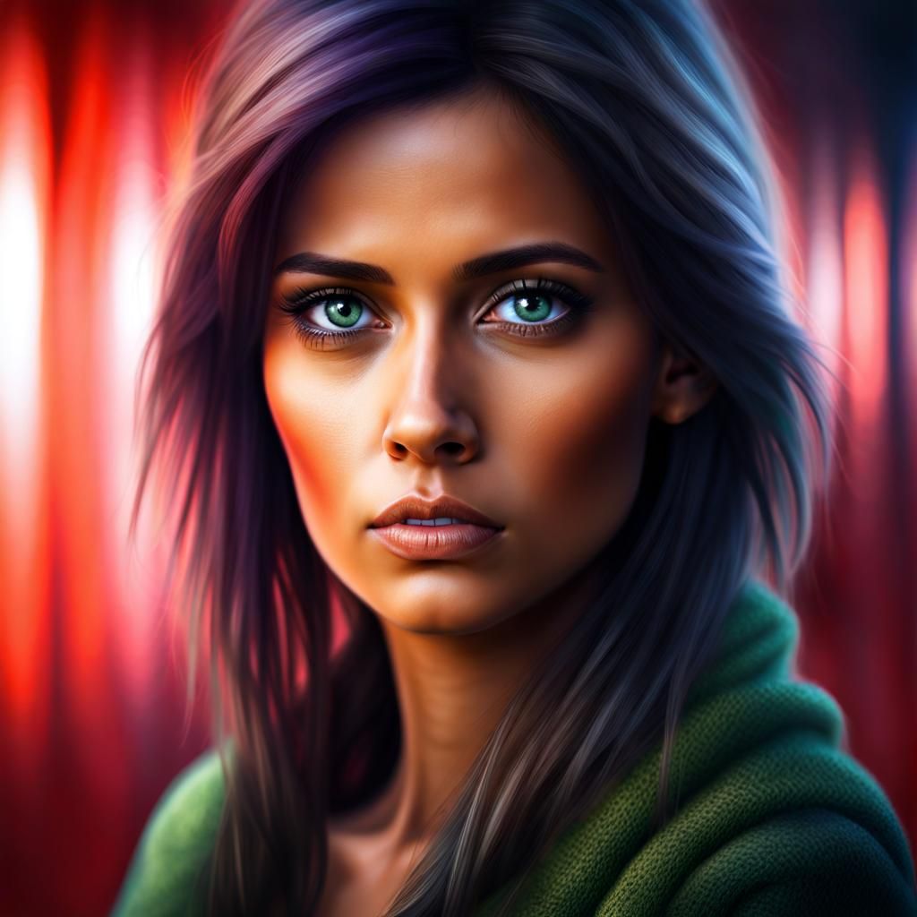 Courageous Eyes in a Terrifying Environment: CGI Art