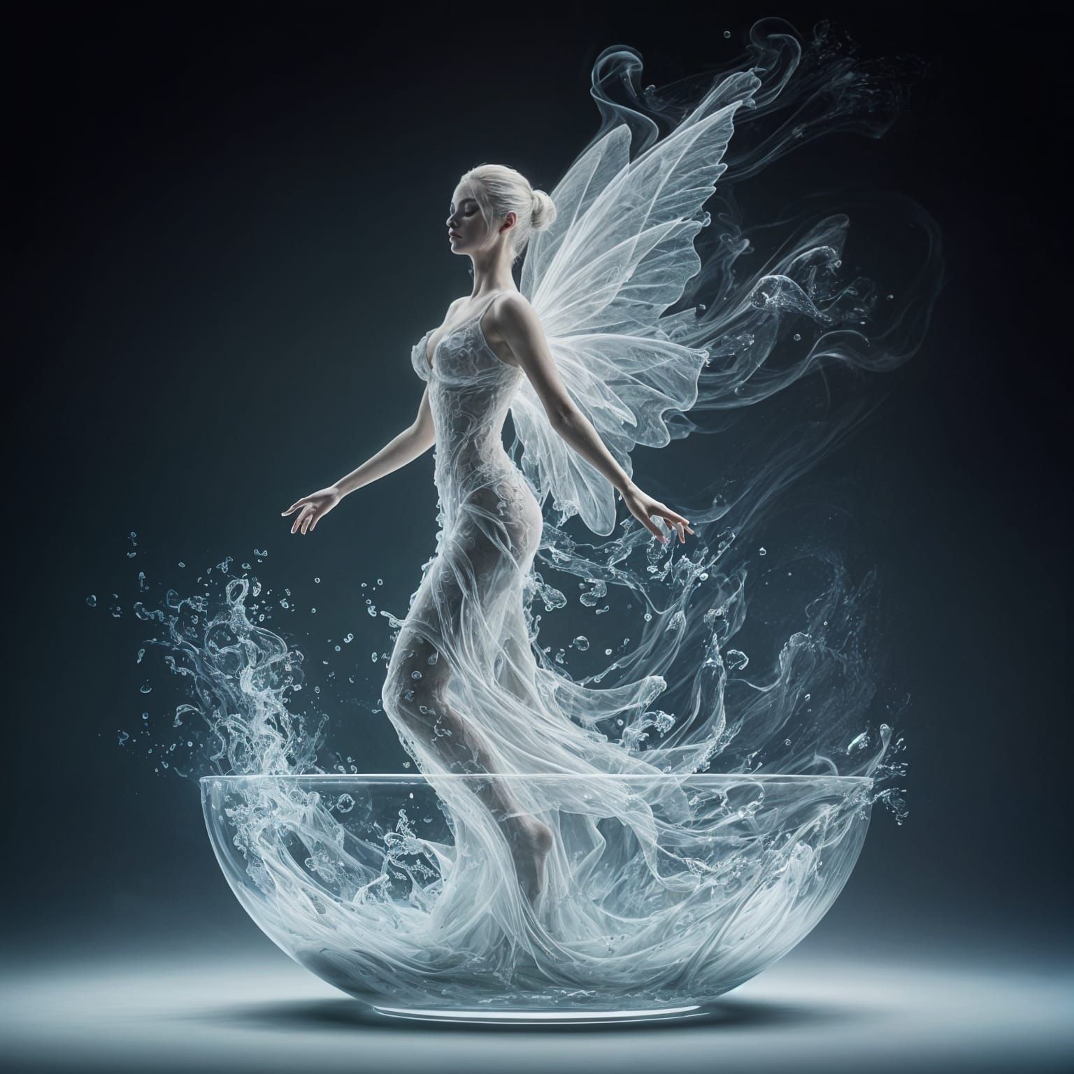 Fairy in a bowl