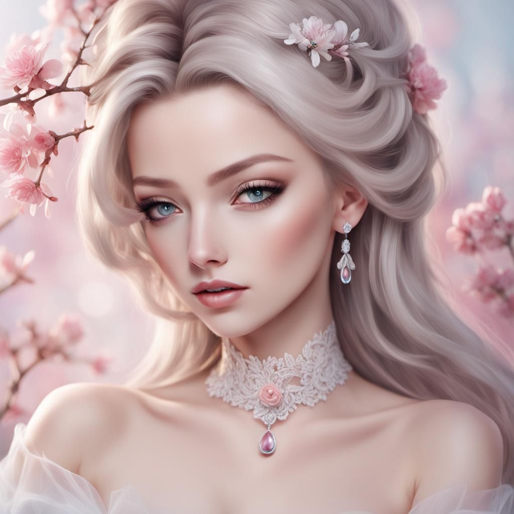 Elegant Portrait of a Beautiful Woman