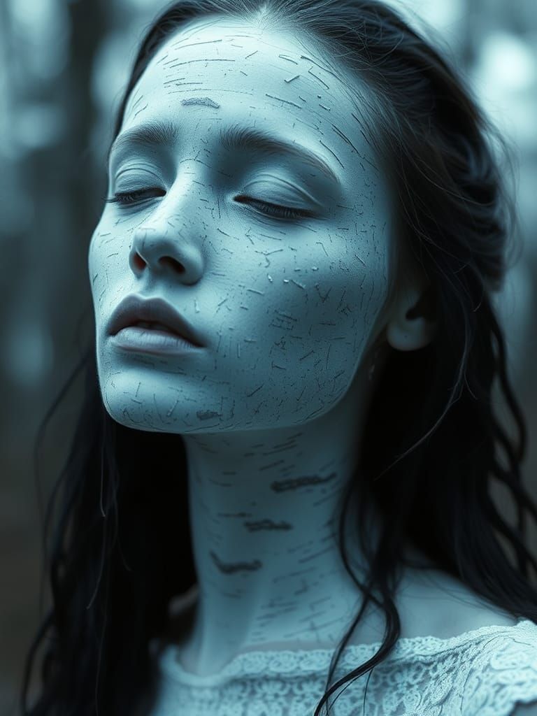 Ethereal Birchbark Nymphs in Synthetic Skin