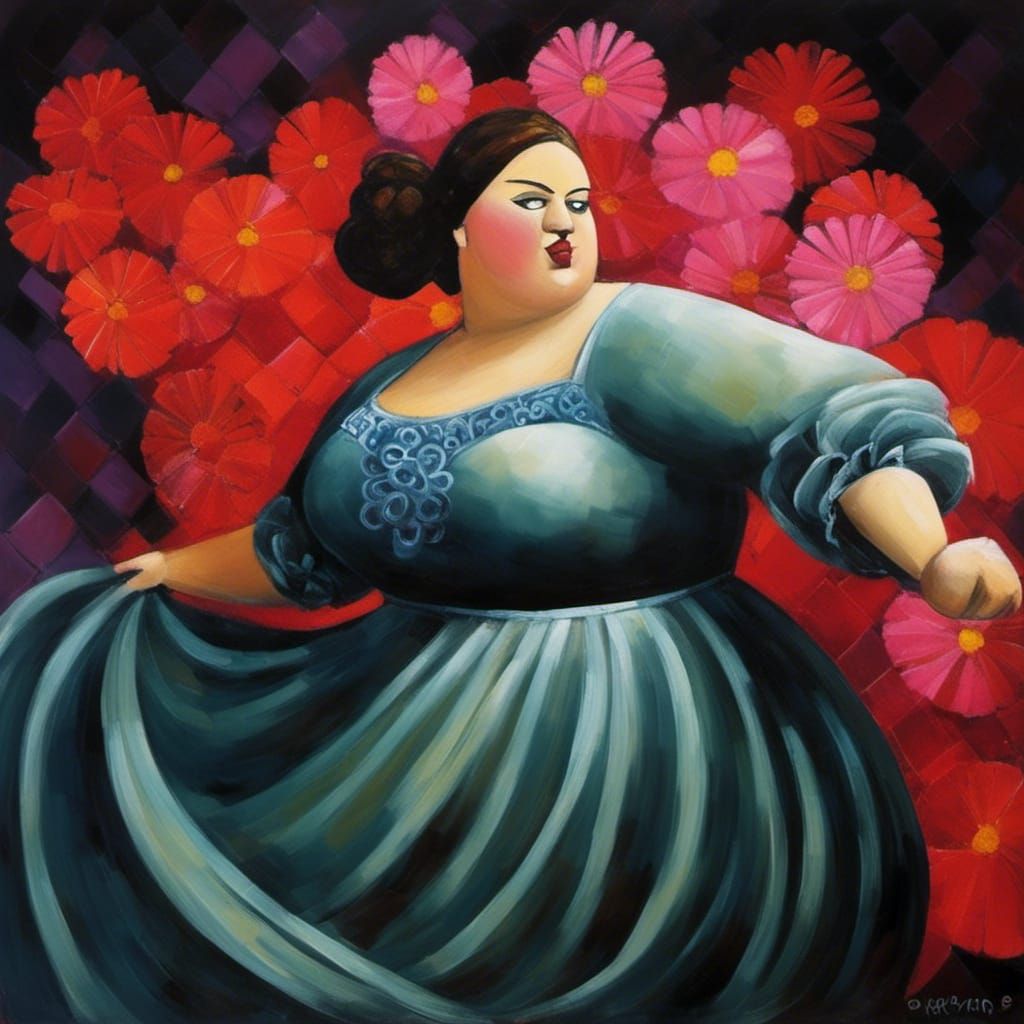 flamenco dancer botero curves