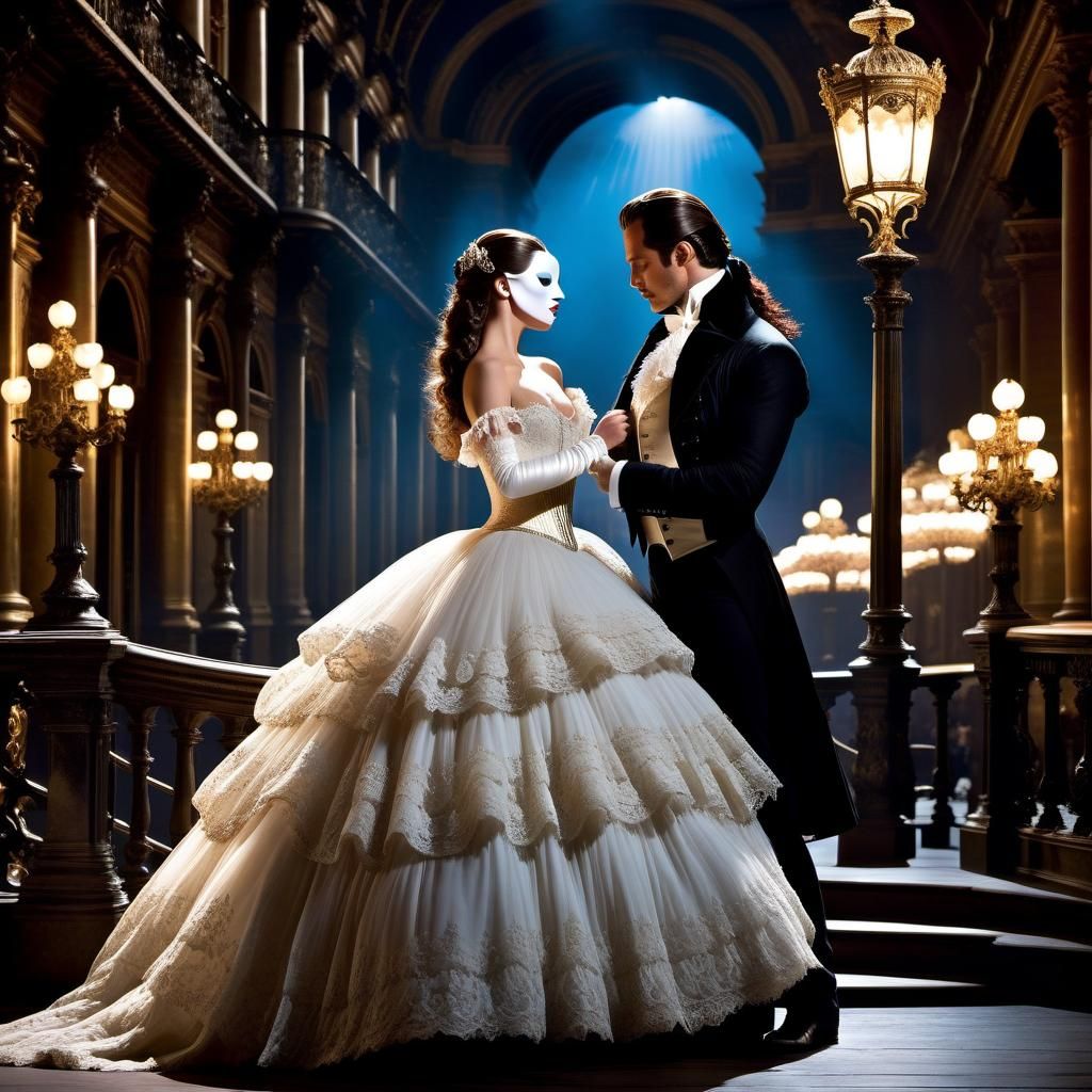 Phantom of the Opera Carries Christine