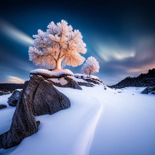 Detailed Crystal Snowflake Formation