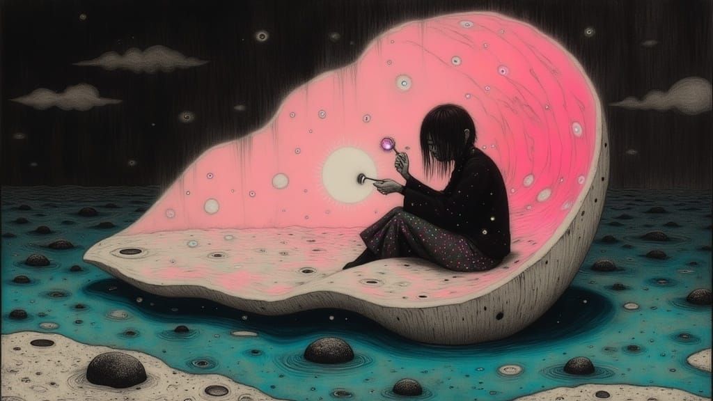 <lora:AmongTheDark:1.0>
>β€οΈβπ₯>>Seashell<<β€οΈβπ₯-PROMPT plus colour<