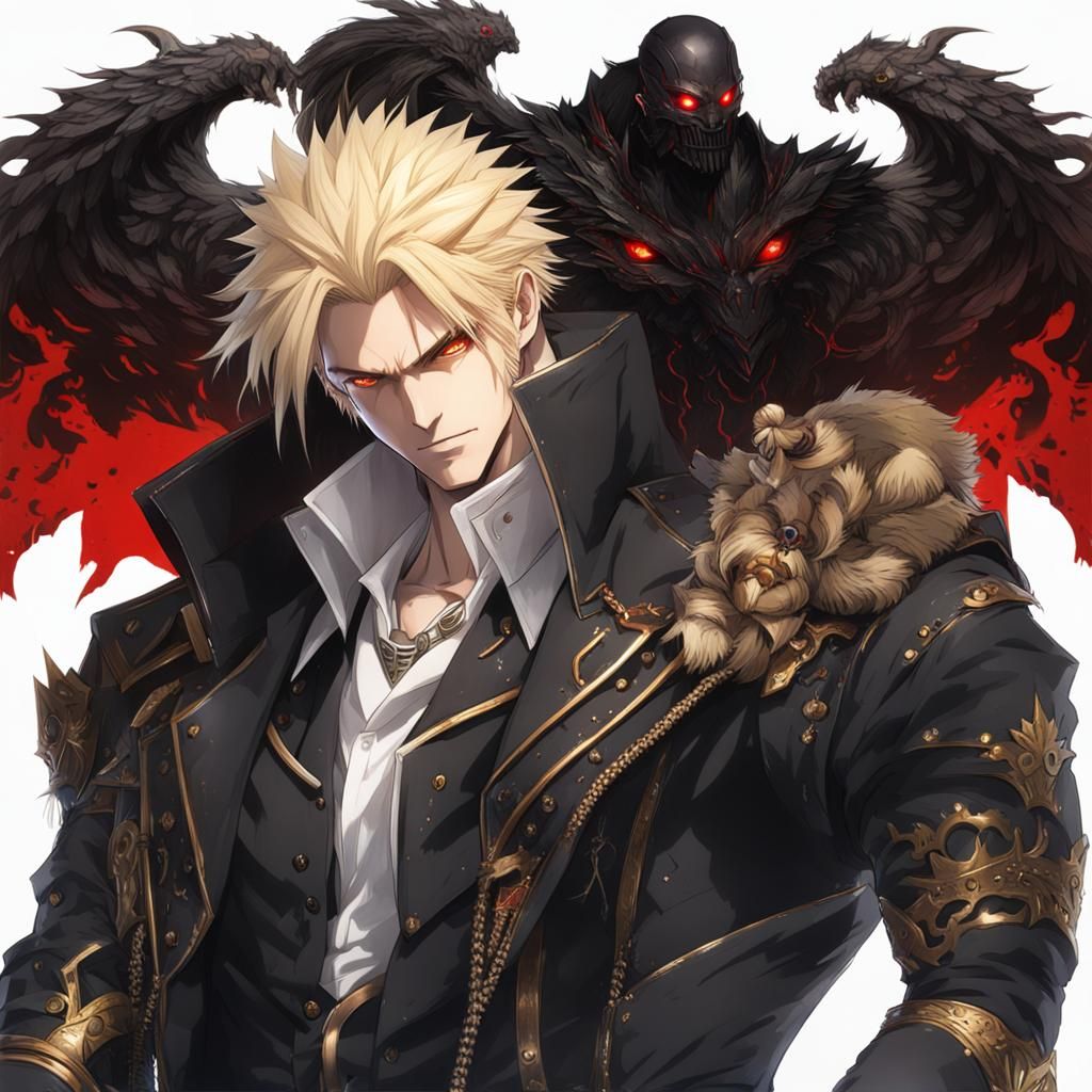 Realistic Gilgamesh in Dieselpunk Street Scene