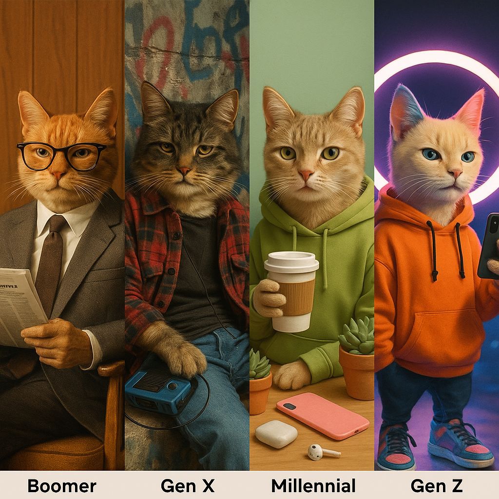 Expressive Cats as Human Generations: A Humorous Take