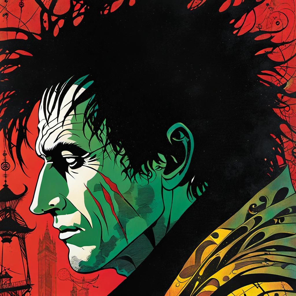 Sandman Nightmare Frequencies Visualization in Comic Book St...