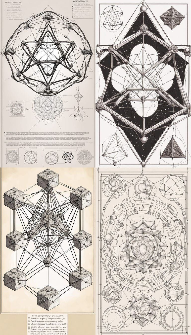 Metatron's Cube Reshaped by Quantum Geometry