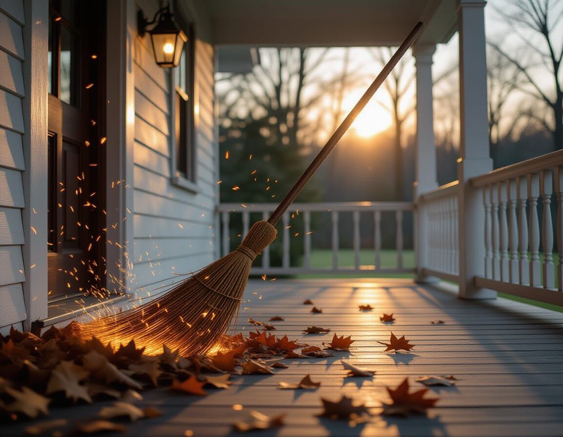 Sweeping magic outdoor