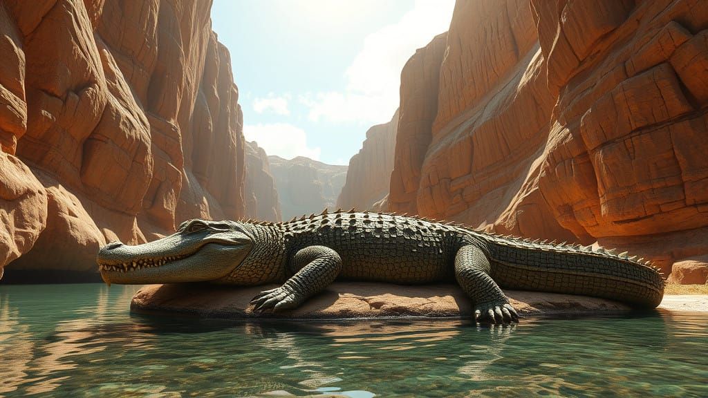 Mossy Green Giant at Ancient Rock Pool