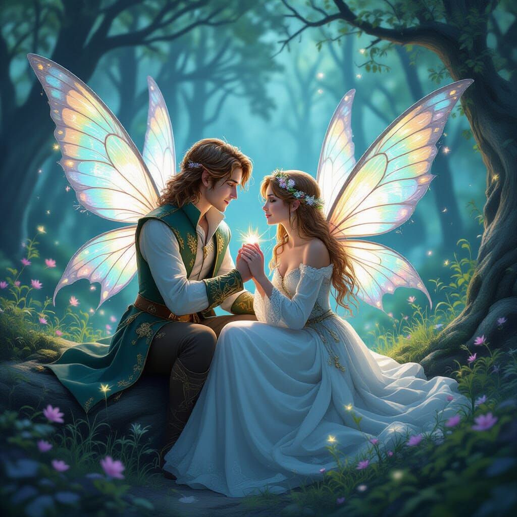 Enchanting Fairy Romance Illustration
