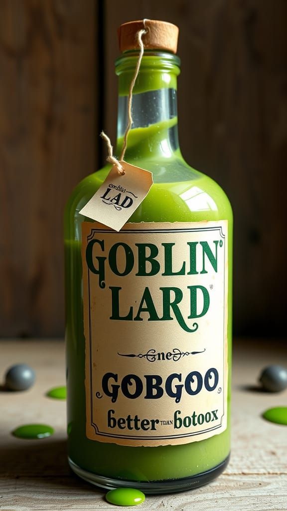 Goblin Lard GobGoo in Rustic Apothecary Style